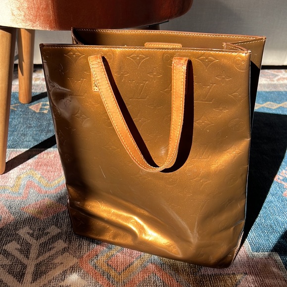 Authentic EUC Louis Vuitton Bronze Vernis Shopper Tote - Picture 12 of 13
